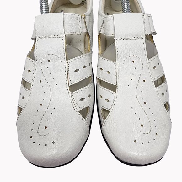 Dr Scholls Womens Size 7M White Leather Double Air Pillo Comfort Walking Shoes - Picture 3 of 10